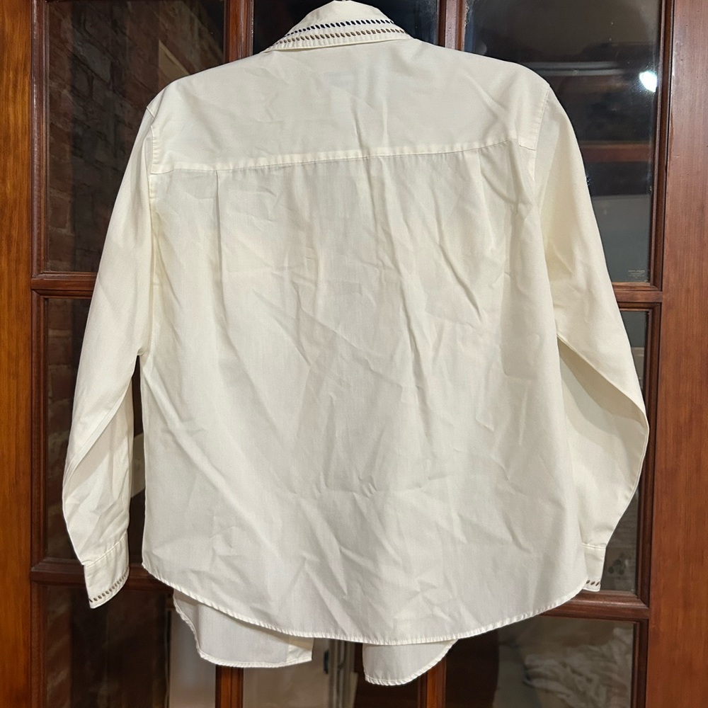 Pendleton Western Button Down - Cream - image 5